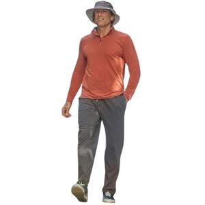 COOLIBAR Newport Saturday Lounge Pants, Light Gray, Men's Size Medium